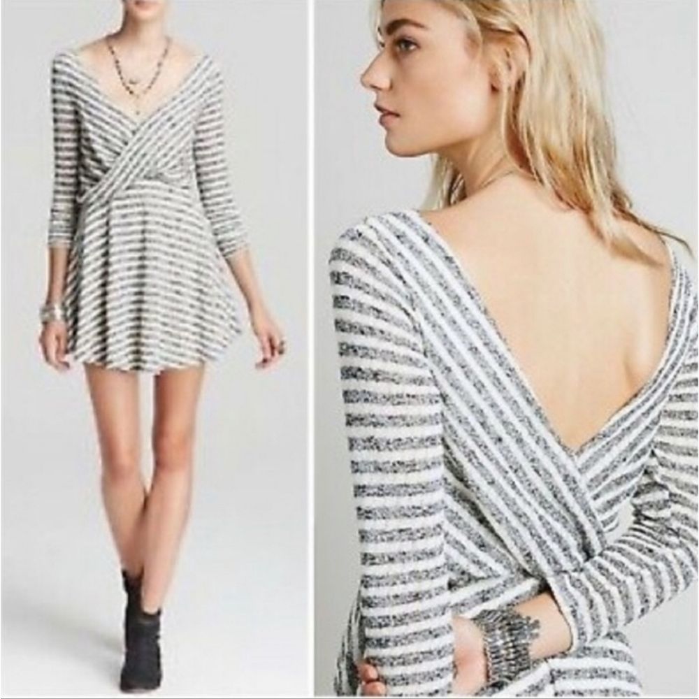 Free People 'Maverick' Stripe Mini Dress